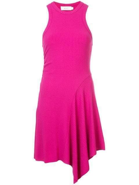 A.L.C Ribbed Flare Dress pink size 8 photo 2