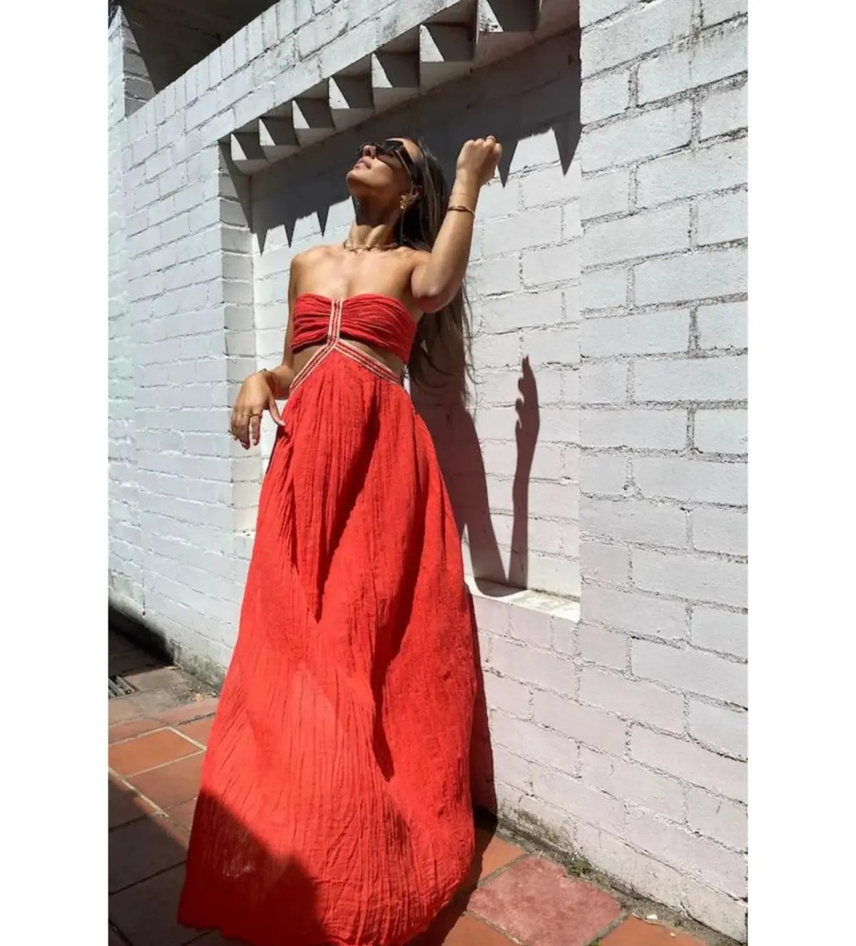 D'Artemide Chloe Dress Red Size 6-12 photo 2