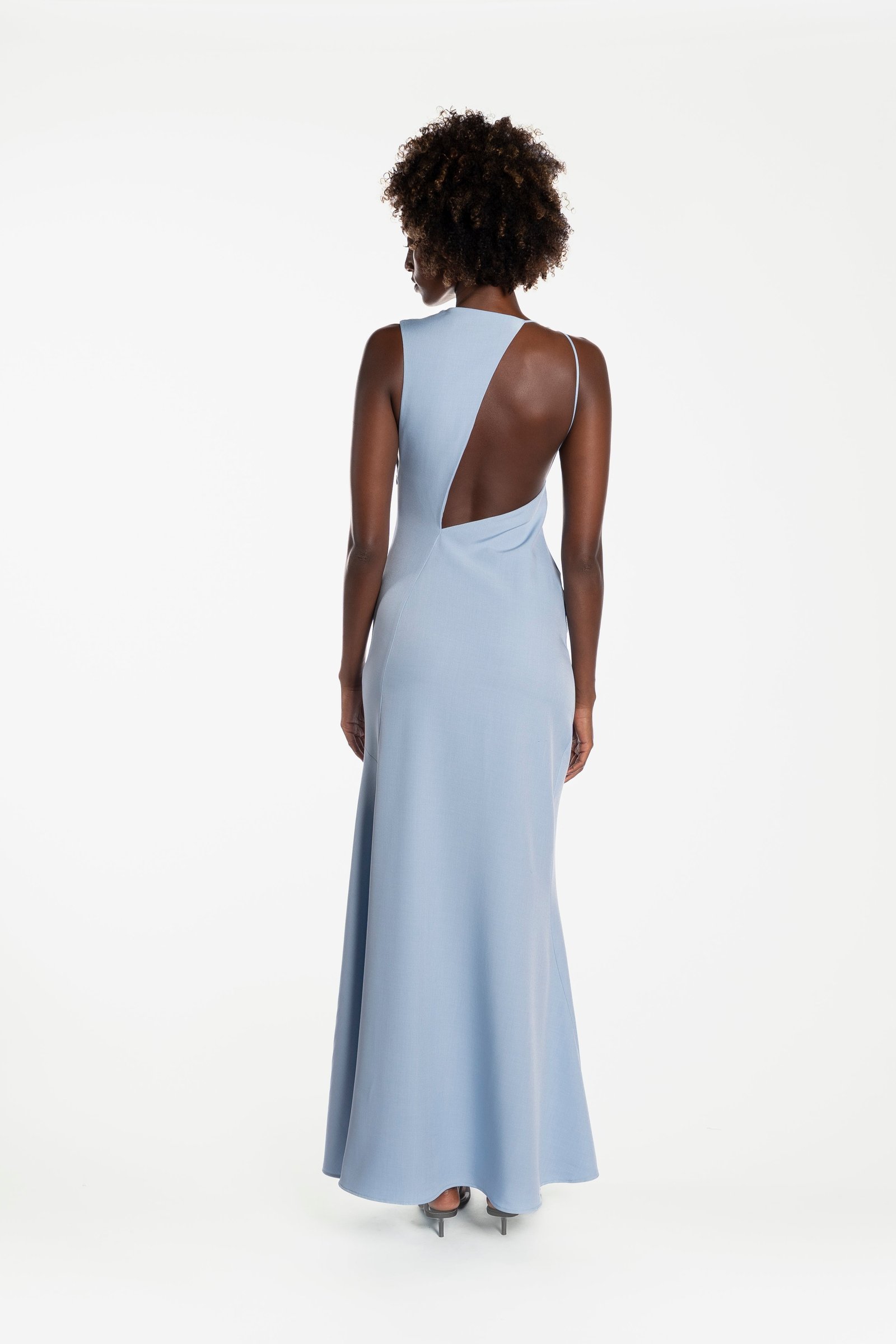 ONE FELL SWOOP KOTA MAXI DRESS - DENIM BLUE photo 8