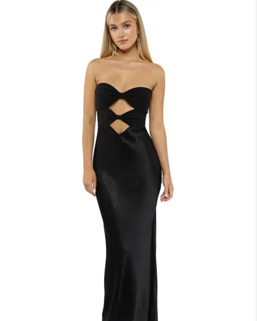 Bec & Bridge Halle Strapless Dress Black Size 6 photo 3