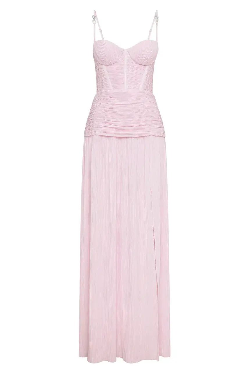Manning Cartell Double Time Pleat Dress Hydrangea Pink Size 12 photo 6