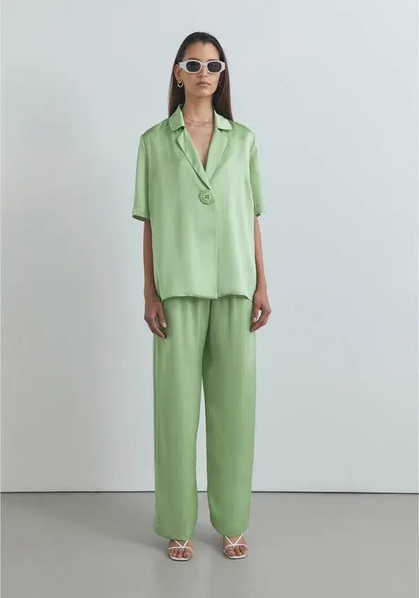 Viktoria and Woods Chorus Shirt w/ Belt Tarragon Size 1 / AU 8 photo 2
