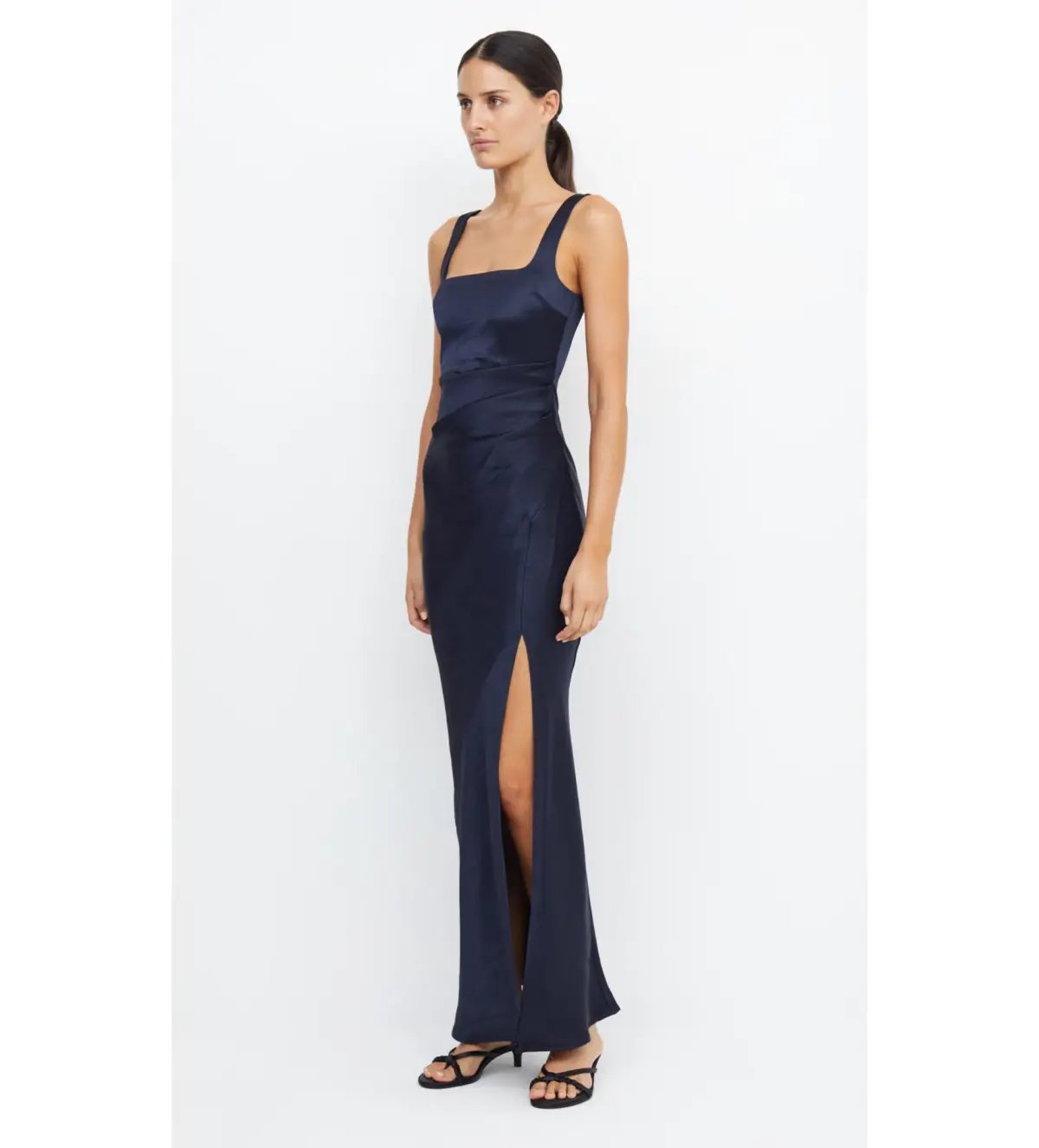 Bec & Bridge Dress The Dreamer Square Neck Dress Ink Size 8 photo 3