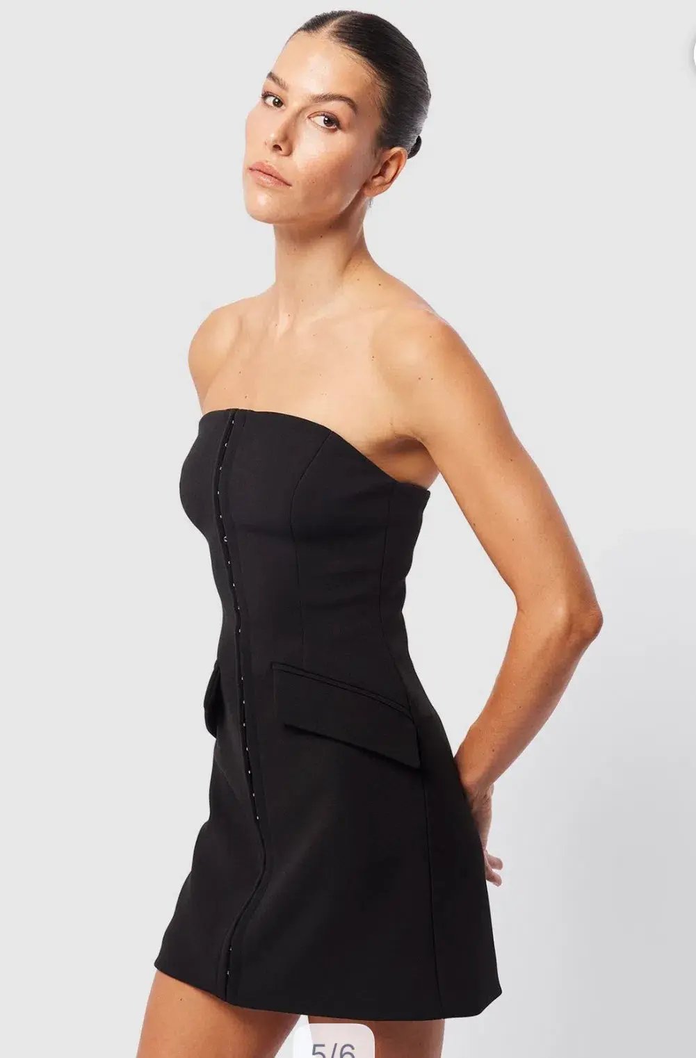 Mossman Linear Mini Dress Black Size 8 photo 2