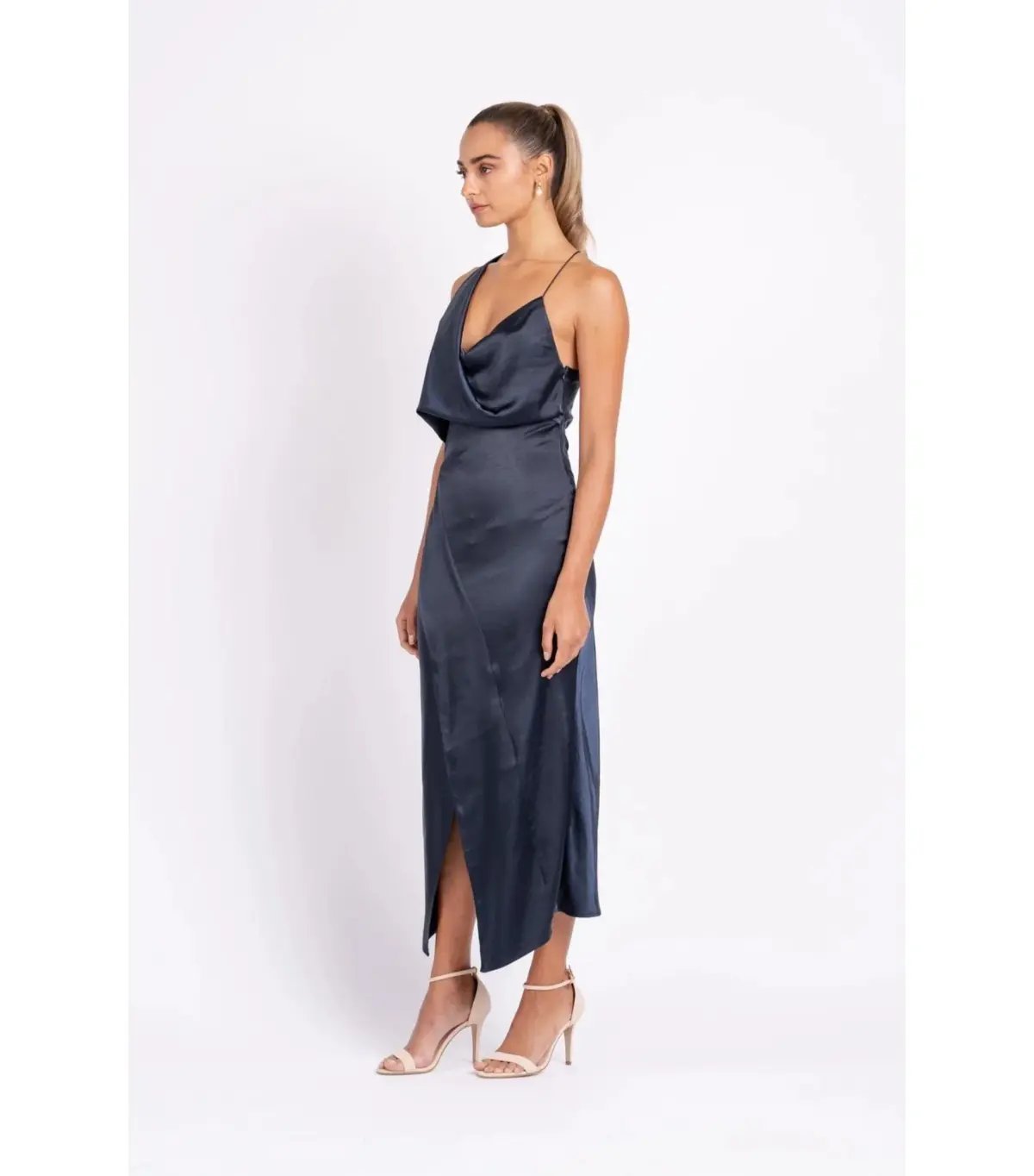One Fell Swoop Muse Midi Dress Navy Size AU 10 photo 3