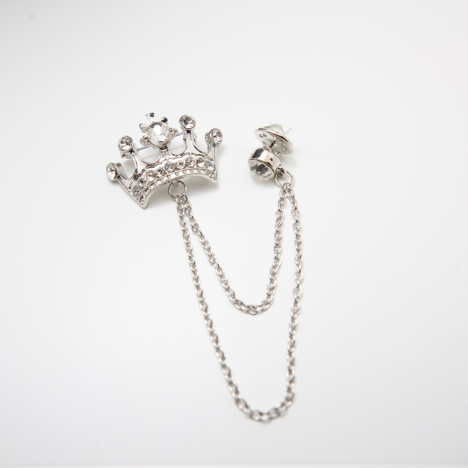 Hire King K Chained Pin Silver photo 2