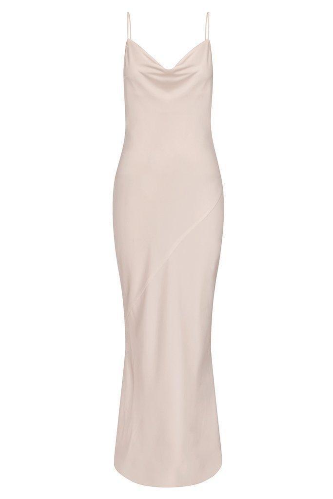 Shona Joy Luxe 'Porcelain' Bias Cowl Slip Dress Blush Size 8 photo 5