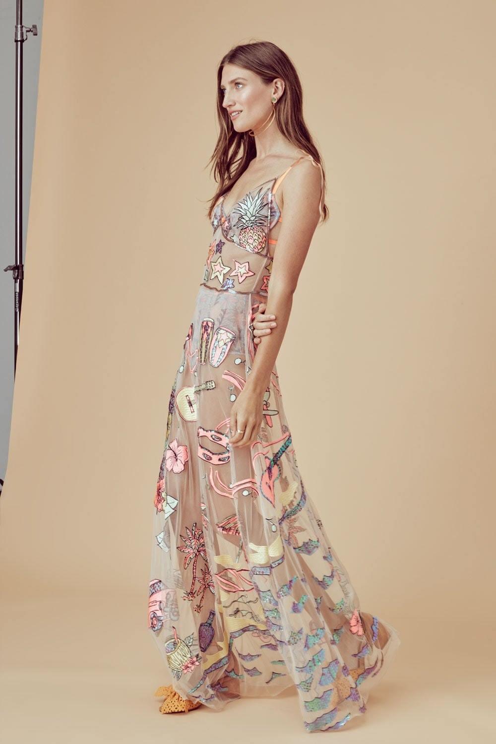 For Love And Lemons Cuba Embroidered Dress Size Small photo 6