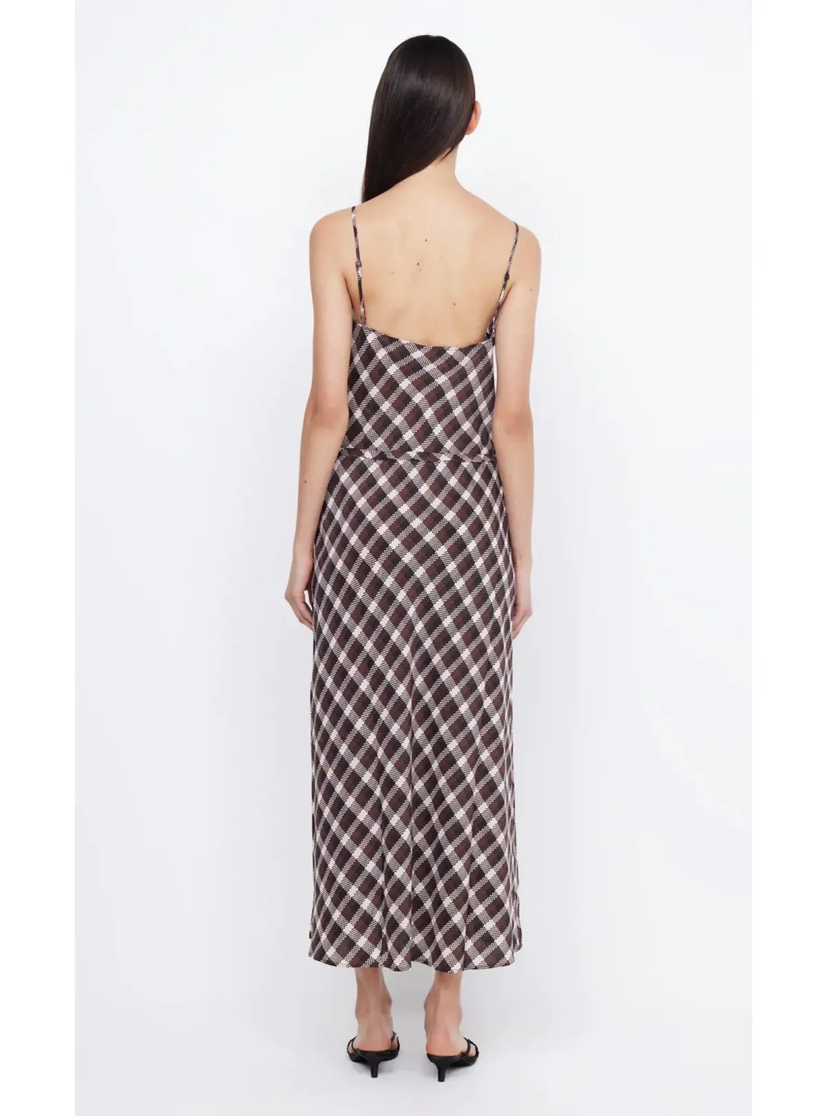 Bec & Bridge Chiara Wrap Maxi Dress in Basket Weave Check Size S / AU 8 photo 3