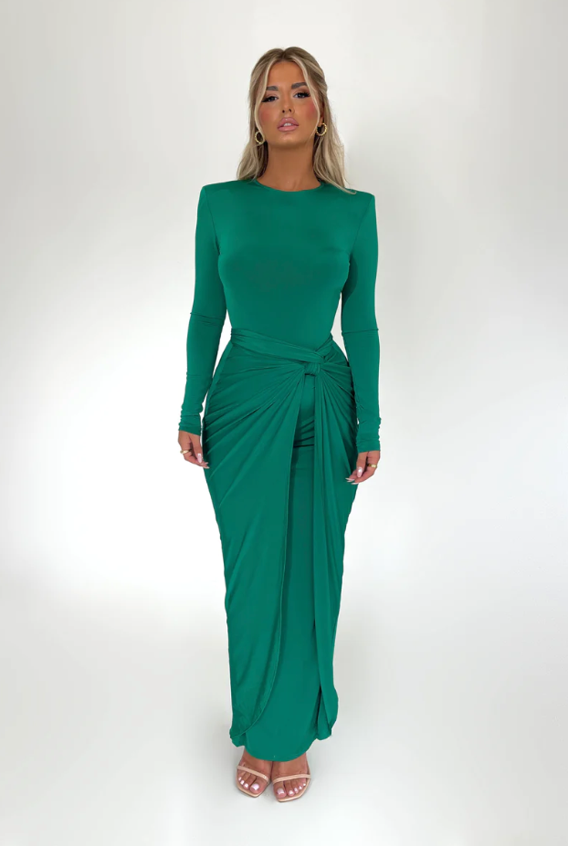 MARLISA MAXI DRESS GREEN photo 2
