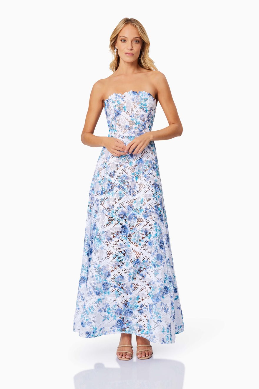 Elliatt Savannah Maxi Dress - Blue Multi photo 2