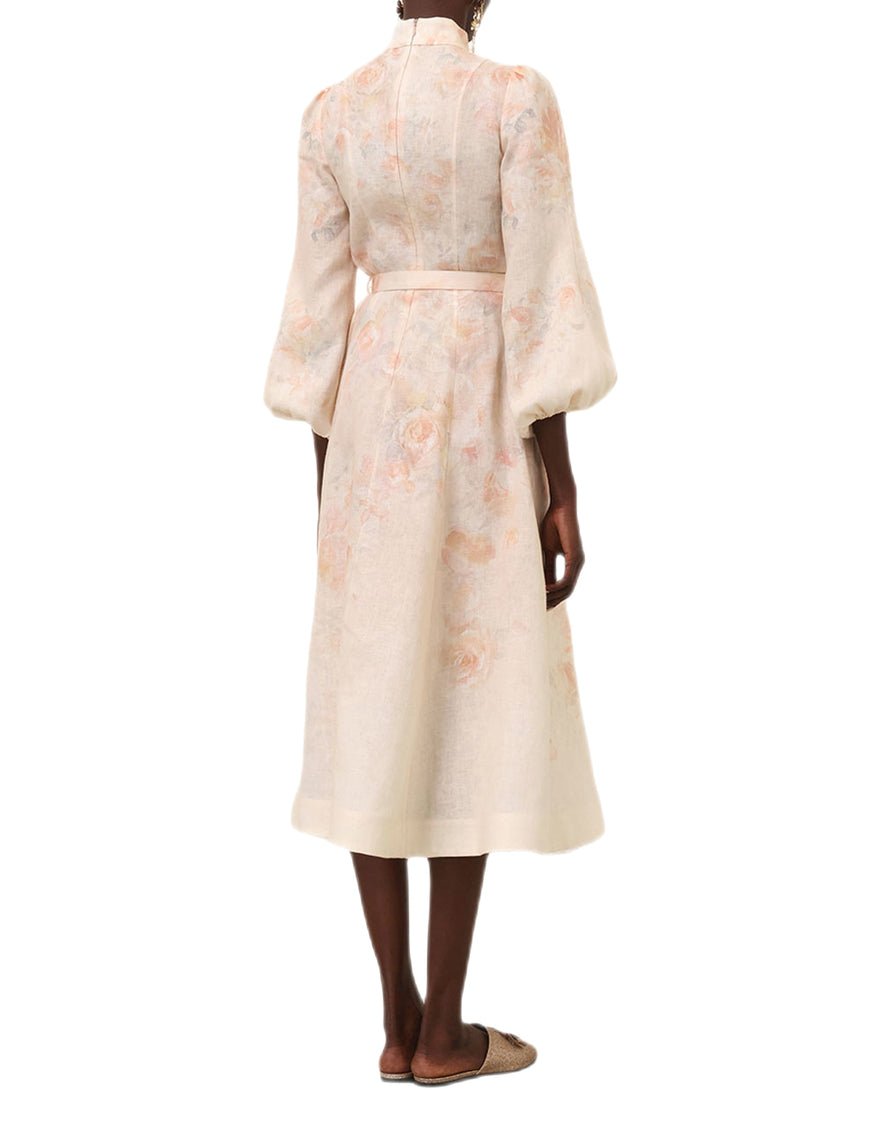 Zimmermann Crush Buttoned Midi Dress - Ciara Floral photo 2