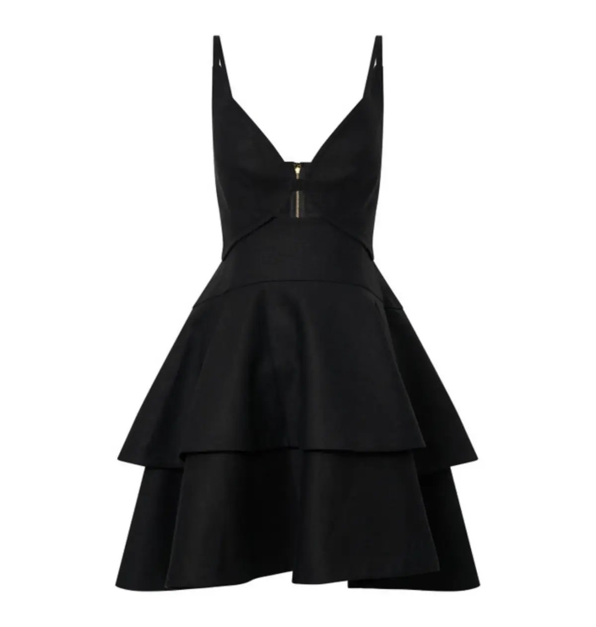 Oroton Tiered Bodice Dress Black Size AU 8 photo 5