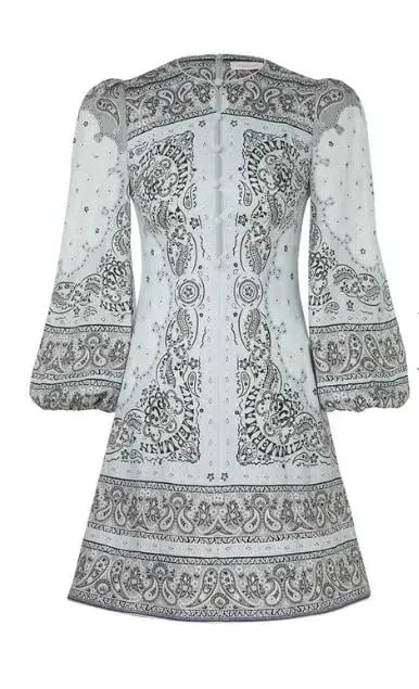 Zimmermann Matchmaker Keyhole Mini Dress Print Size 2 / AU 12 photo 3