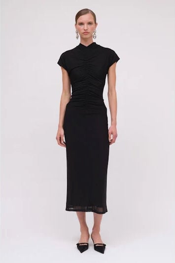 Suboo Christy Mesh Cap Sleeve Dress - Black photo 3