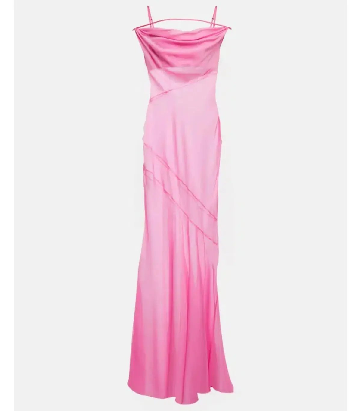 Jacquemus La Robe Draggiu Maxi Dress in Pink Size AU 12 photo 5