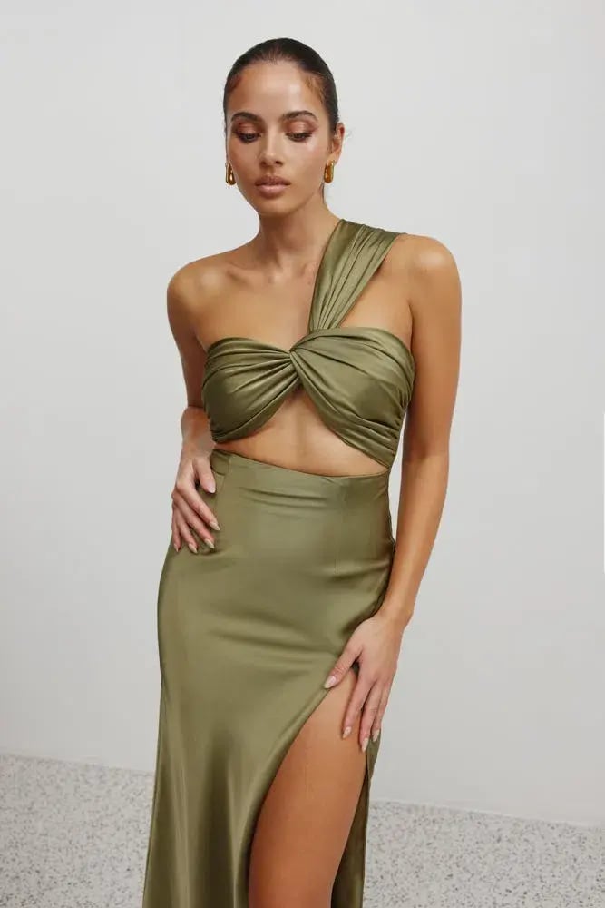 Lexi Josefina Dress Moss Size 10 photo 3