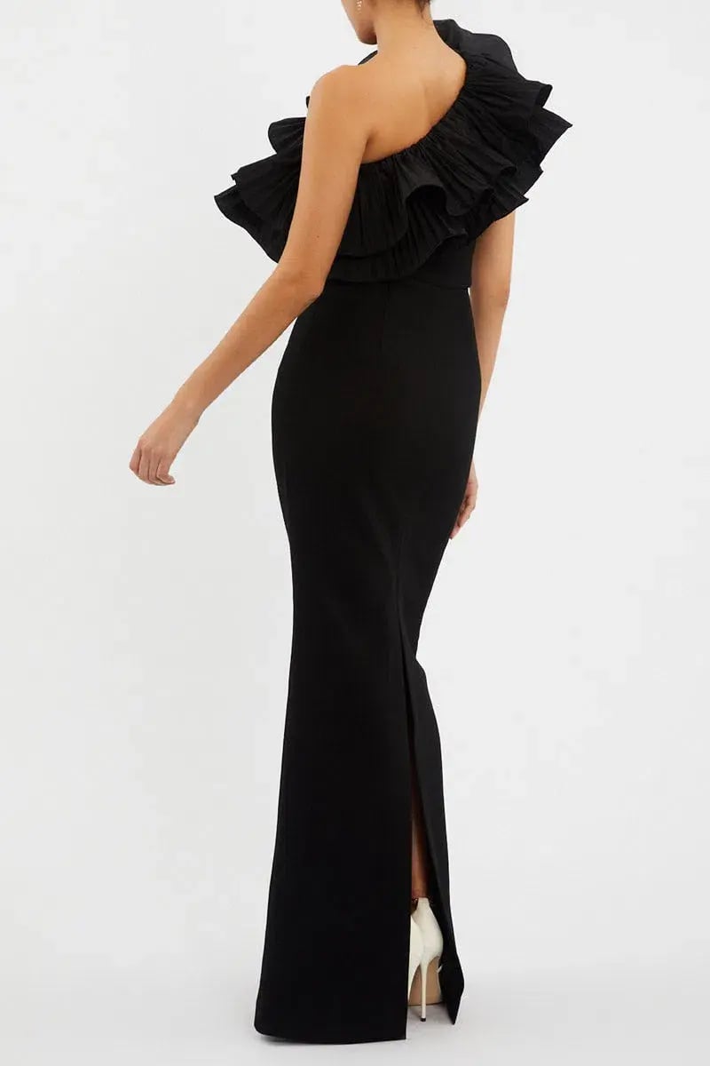 Rebecca Vallance Chloe Gown Black Size 10 photo 3