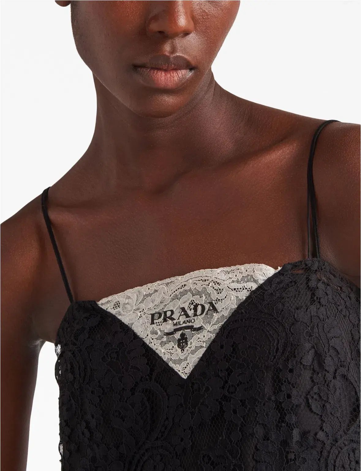 Prada Lace Midi Dress Black Size 36 / AU 4 photo 2