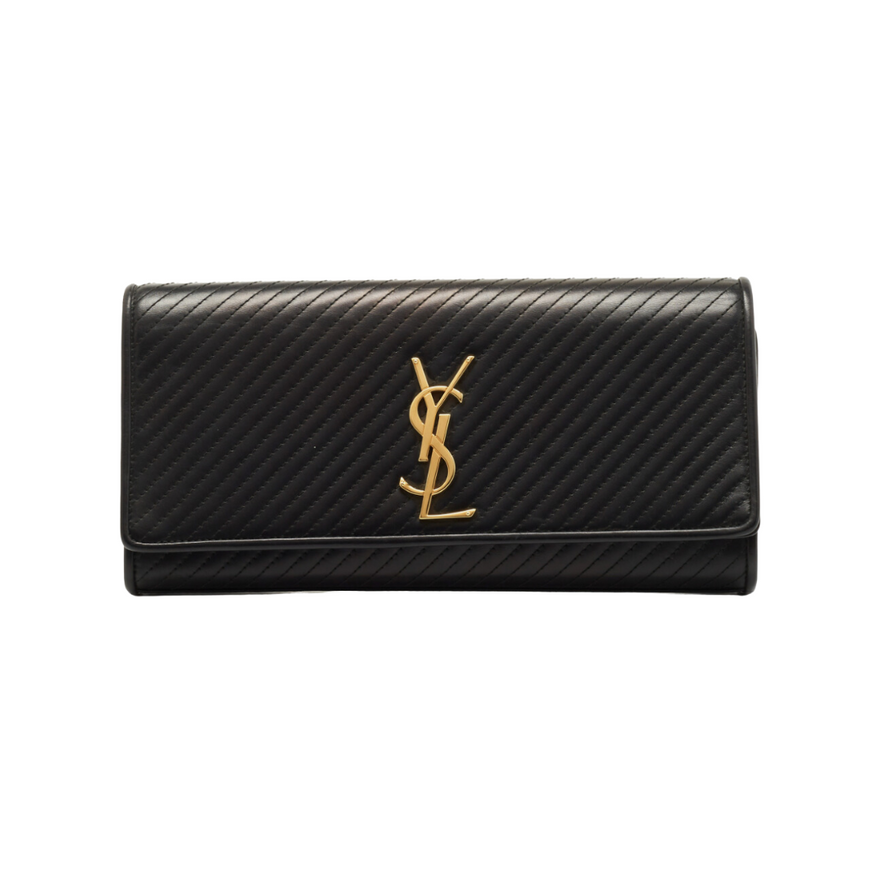 Saint Laurent Quilt Leather Kate Clutch photo 2