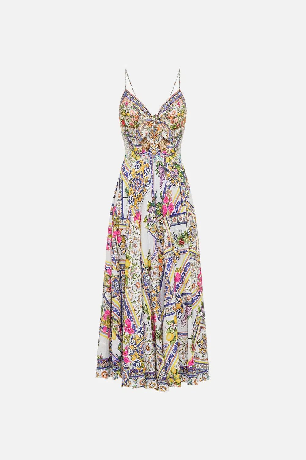 Camilla The Amalfi Amore Long Dress Multi Size 10 photo 4