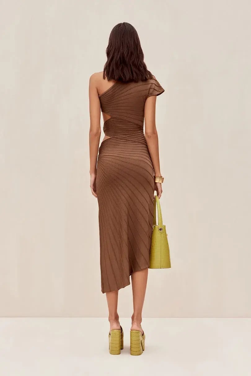 Cult Gaia Lurenz  Midi Dress Affogato Size XS/AU 6 photo 3