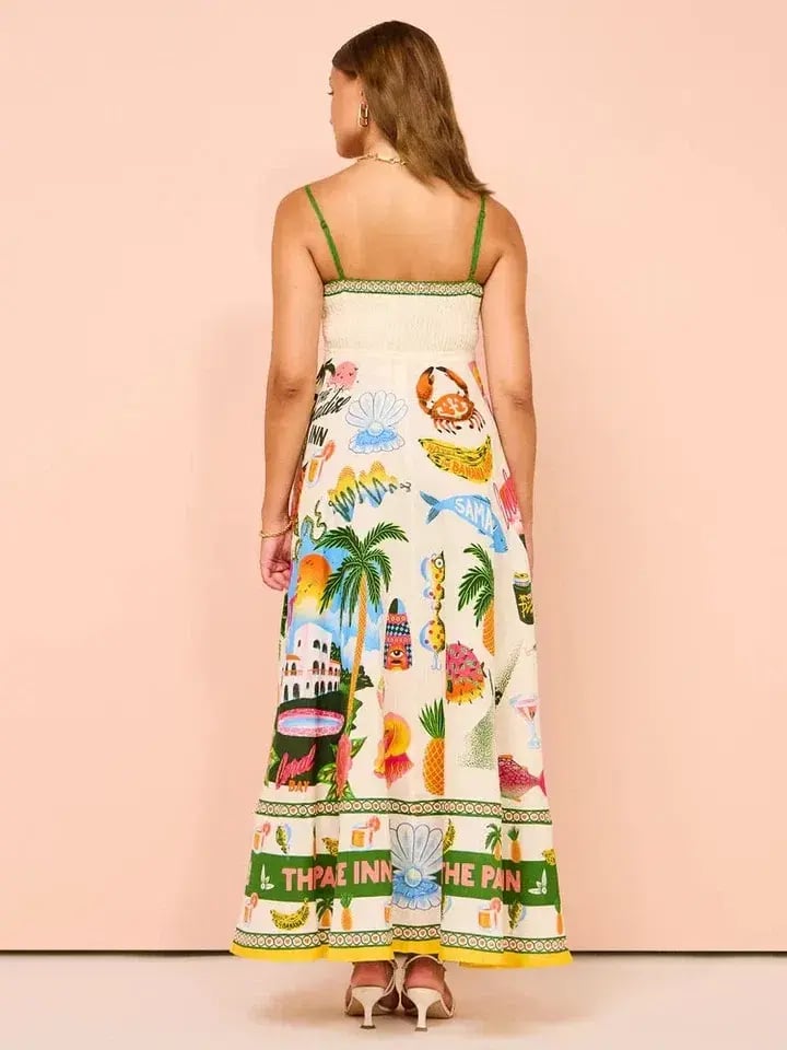 Alemais Paradiso Midi Sundress Multi Size AU 12 photo 4