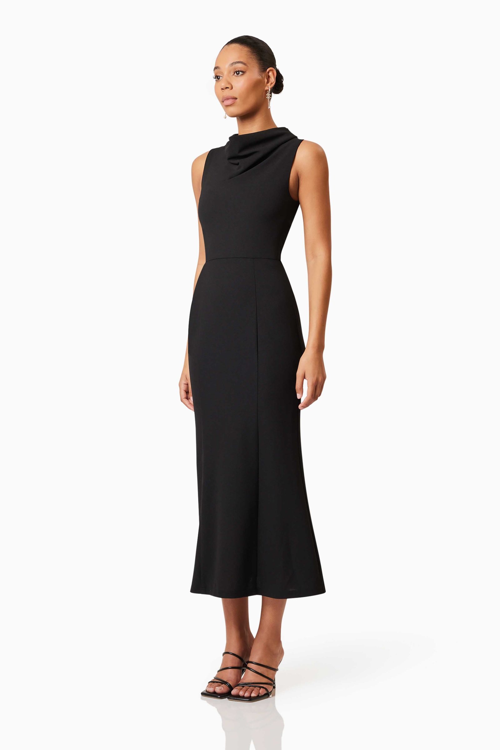 ELLIATT JAMIE MIDI DRESS - BLACK photo 3