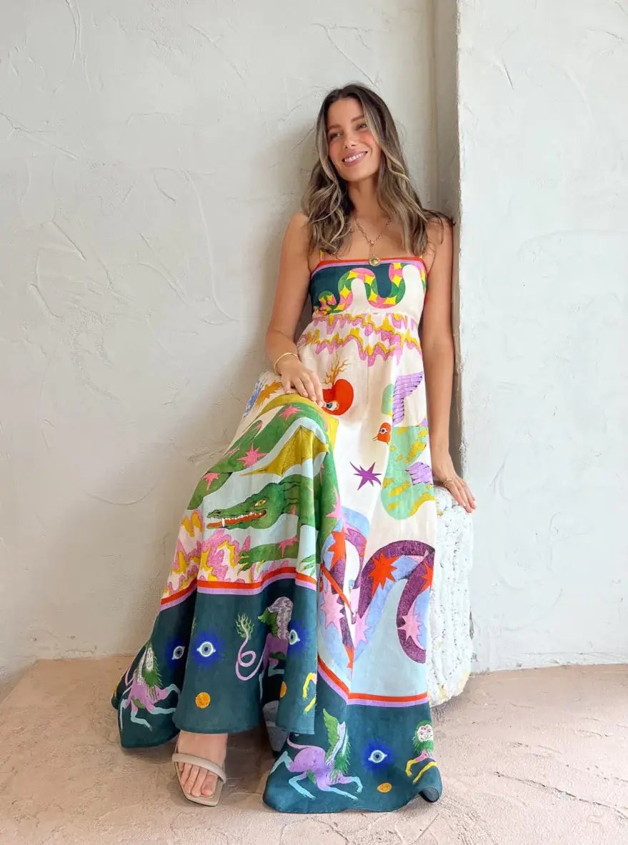 Alemais Sunseeker Dress Multi Size AU 10 photo 3