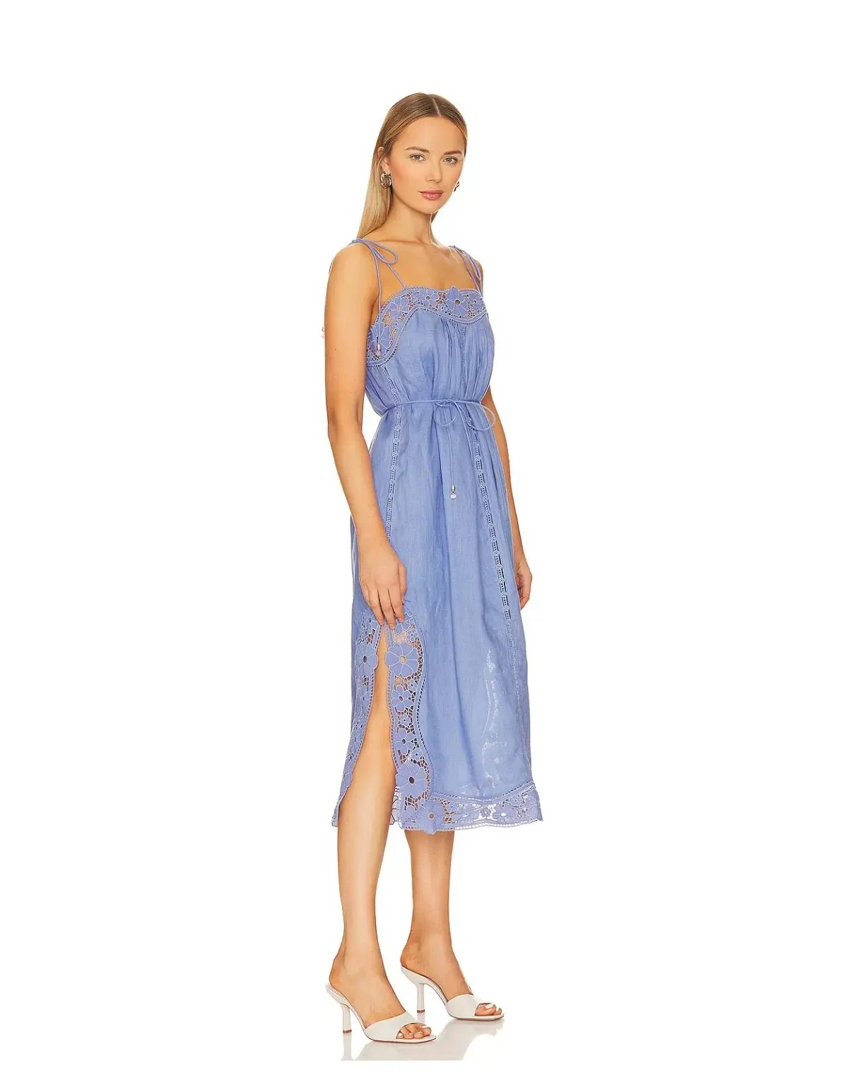 Zimmermann August Broderie Slip Dress Blue Size 1 /AU 10 photo 2