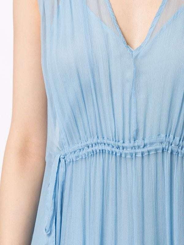 Lee Mathews Petra Tiered Dress - Blue photo 3