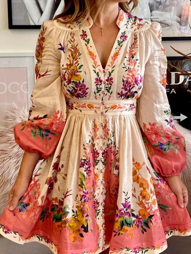 Zimmermann Tropicana Plunge Mini Dress size 4 / AU12-14 photo 2