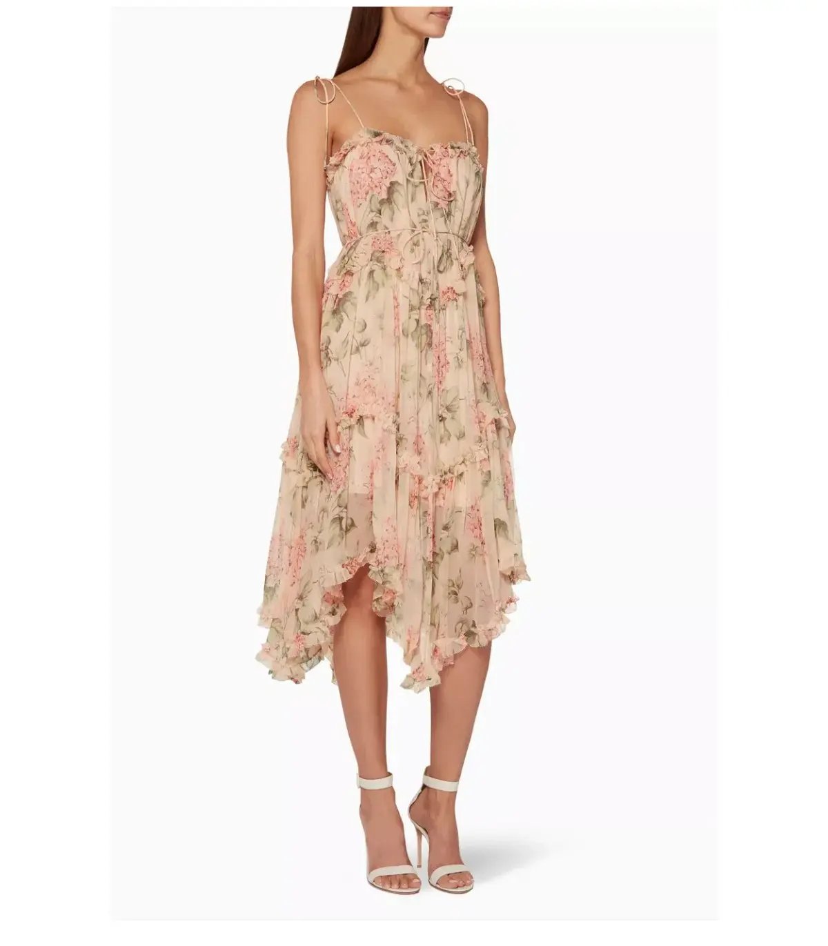 Zimmermann Silk Prima Hydrangea Floating Dress Floral Size 1/ AU 10 photo 2