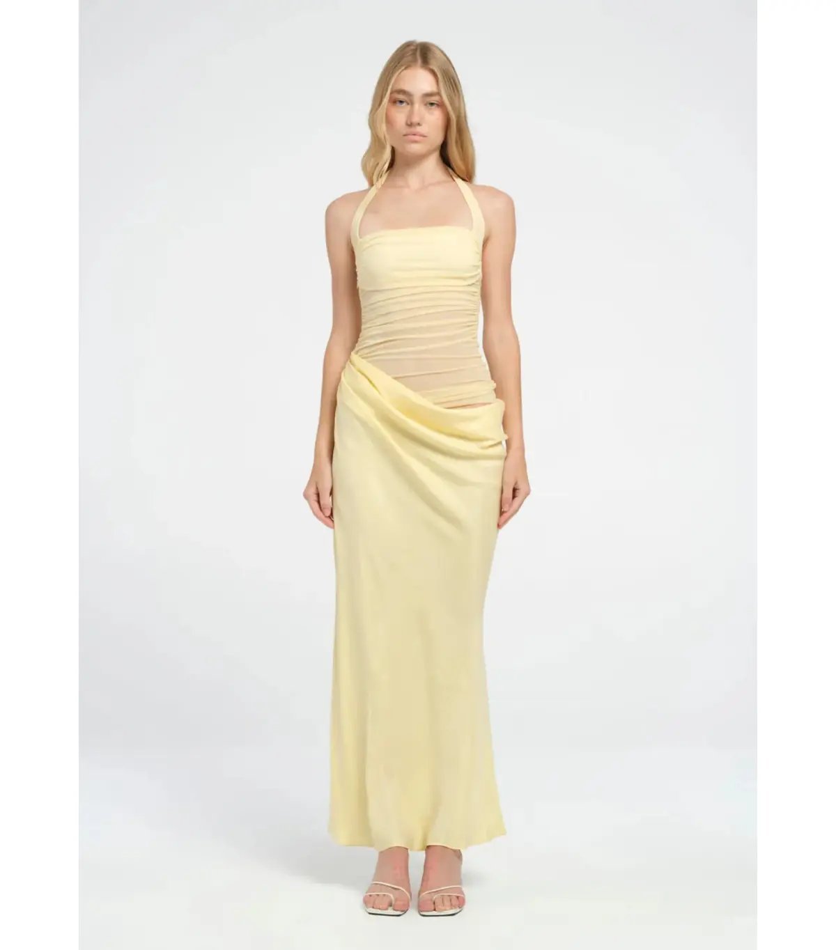 Benni Gina Maxi Dress Butter Yellow Size AU 10 photo 2