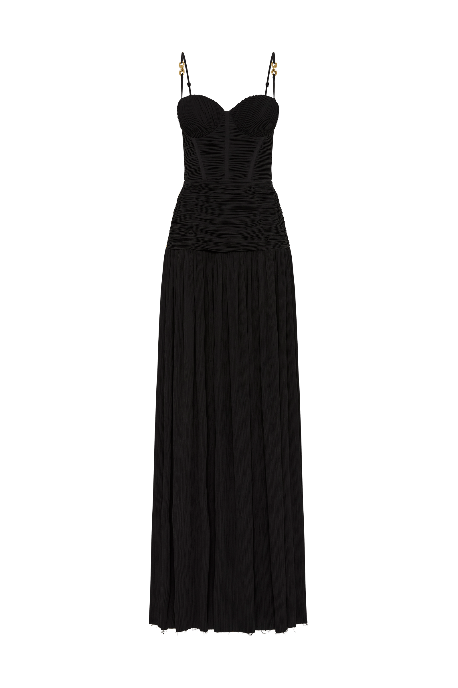 Double Time Pleat Dress in Black photo 6