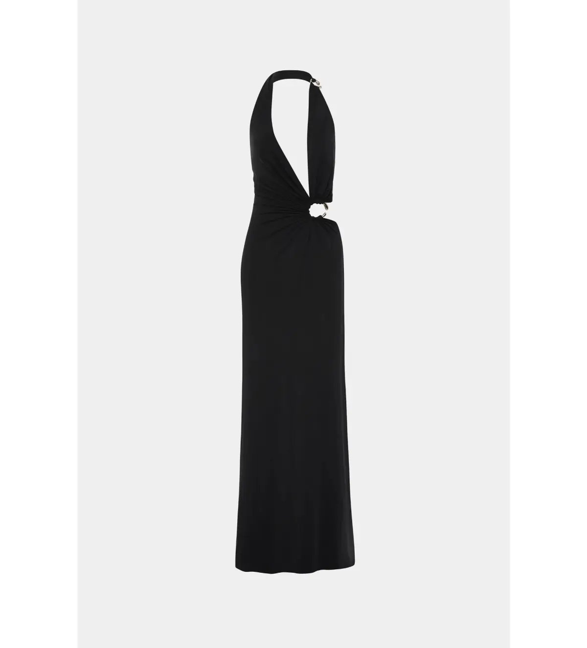 Misha Devon Cupro Maxi Dress in Black Size 8 photo 5