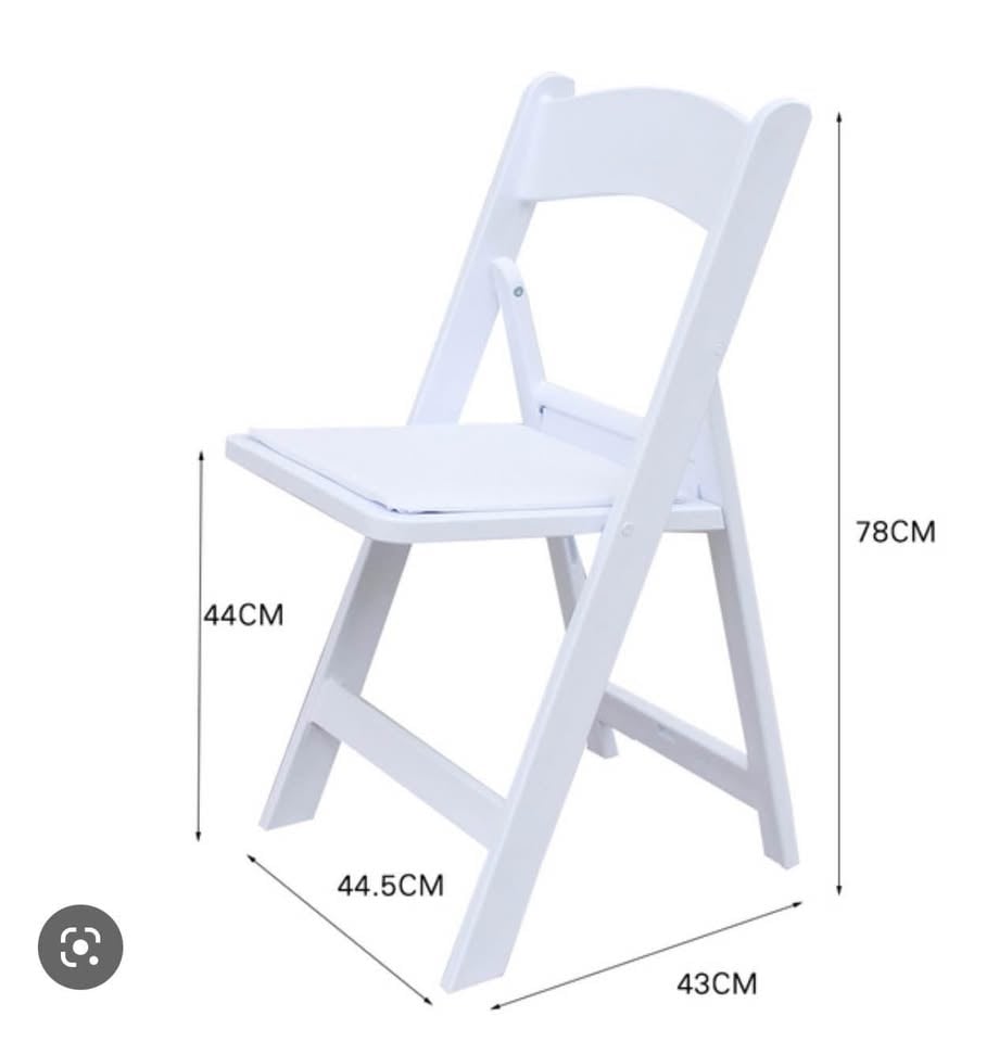 White chairs for hire / event chairs photo 3