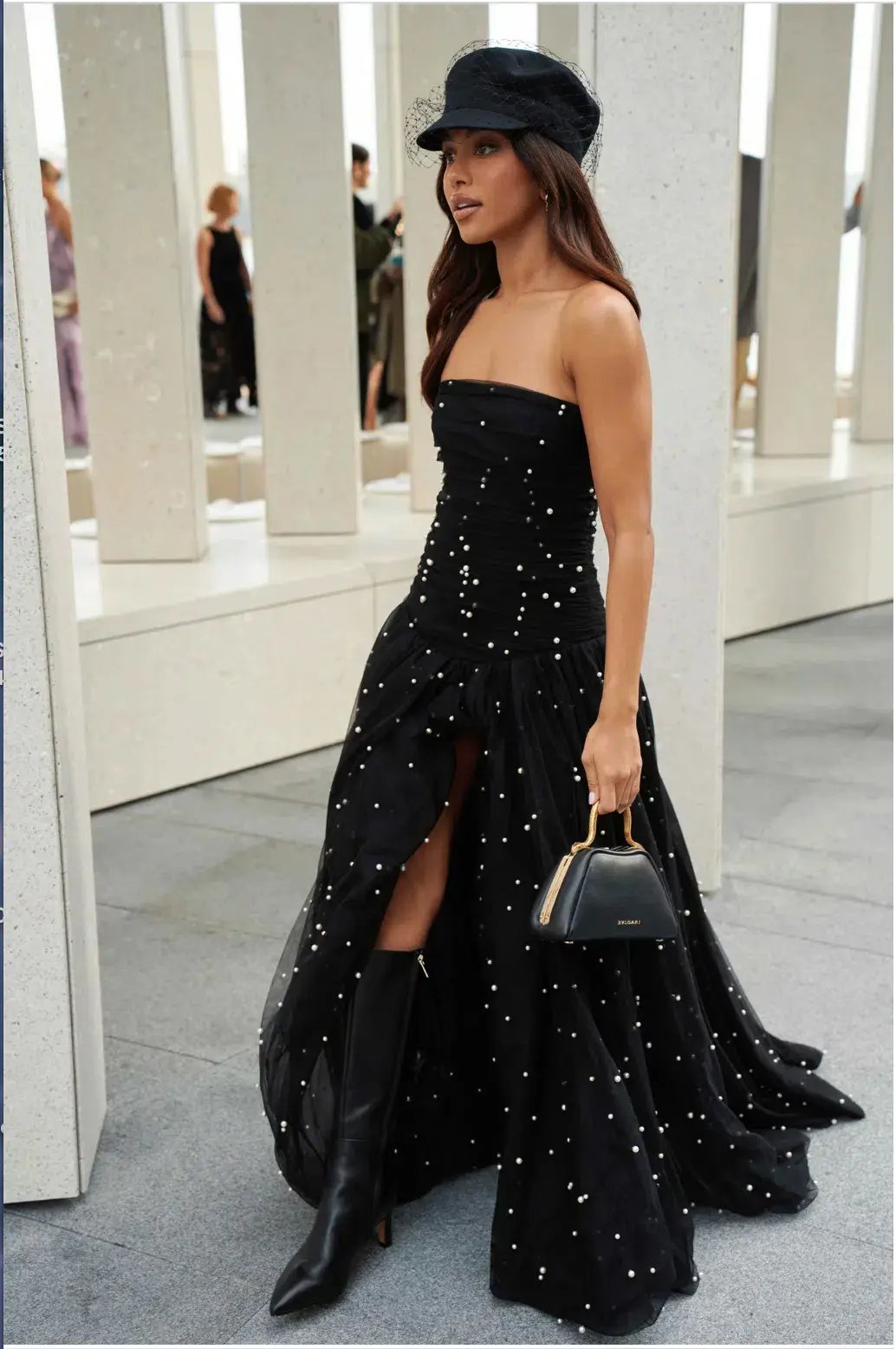 Aje Juniper Gown in Black Size L / AU 12 photo 8