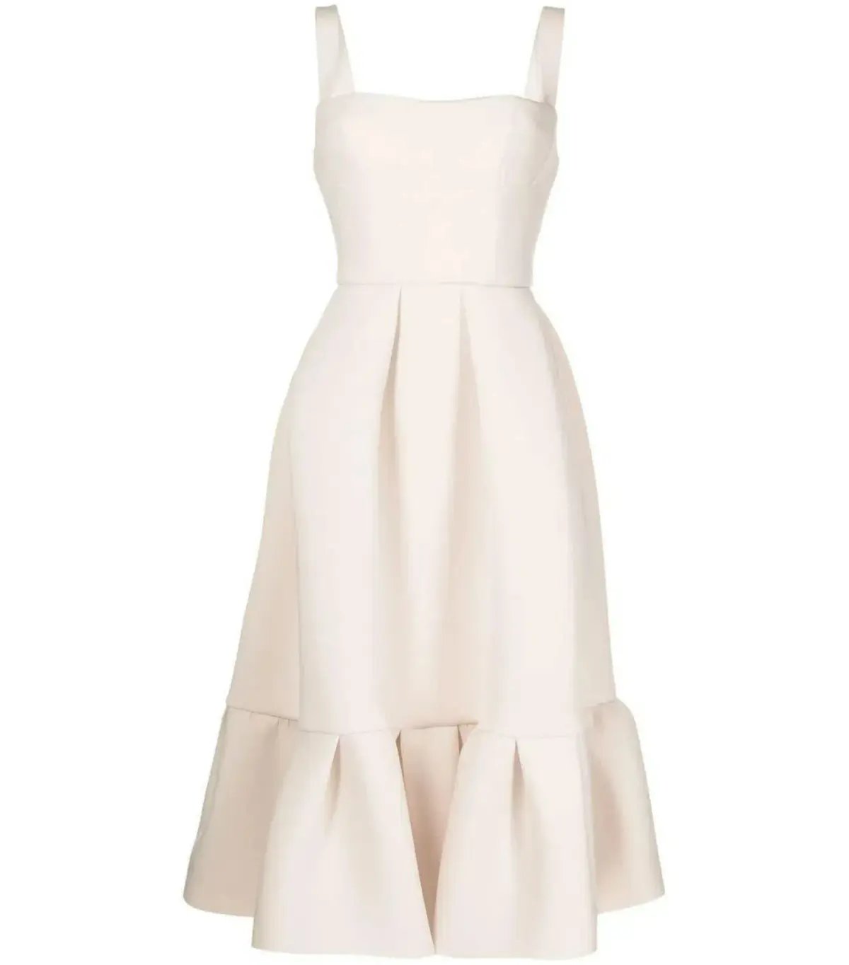 Rachel Gilbert Cora Knee Length Dress Nude Size 1 / AU 8 photo 3