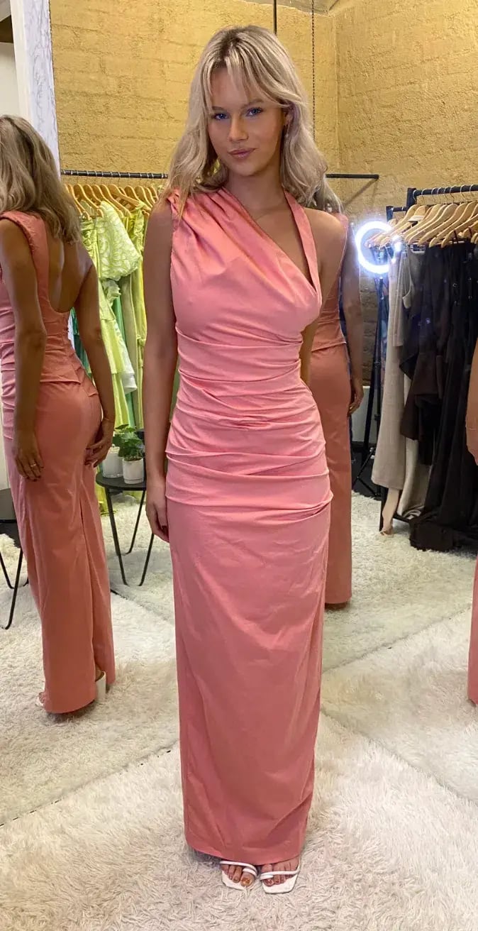Sir the Label Giacomo Gathered Gown Pink Size 6 photo 4