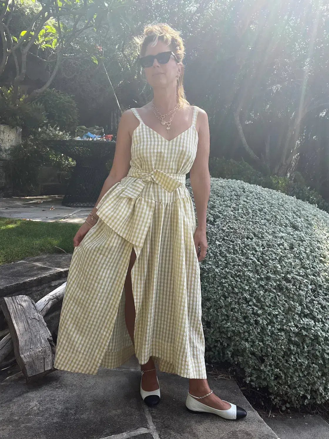 Sarah Jane Clark Bobo Dress Marigold Gingham Size 6 photo 3