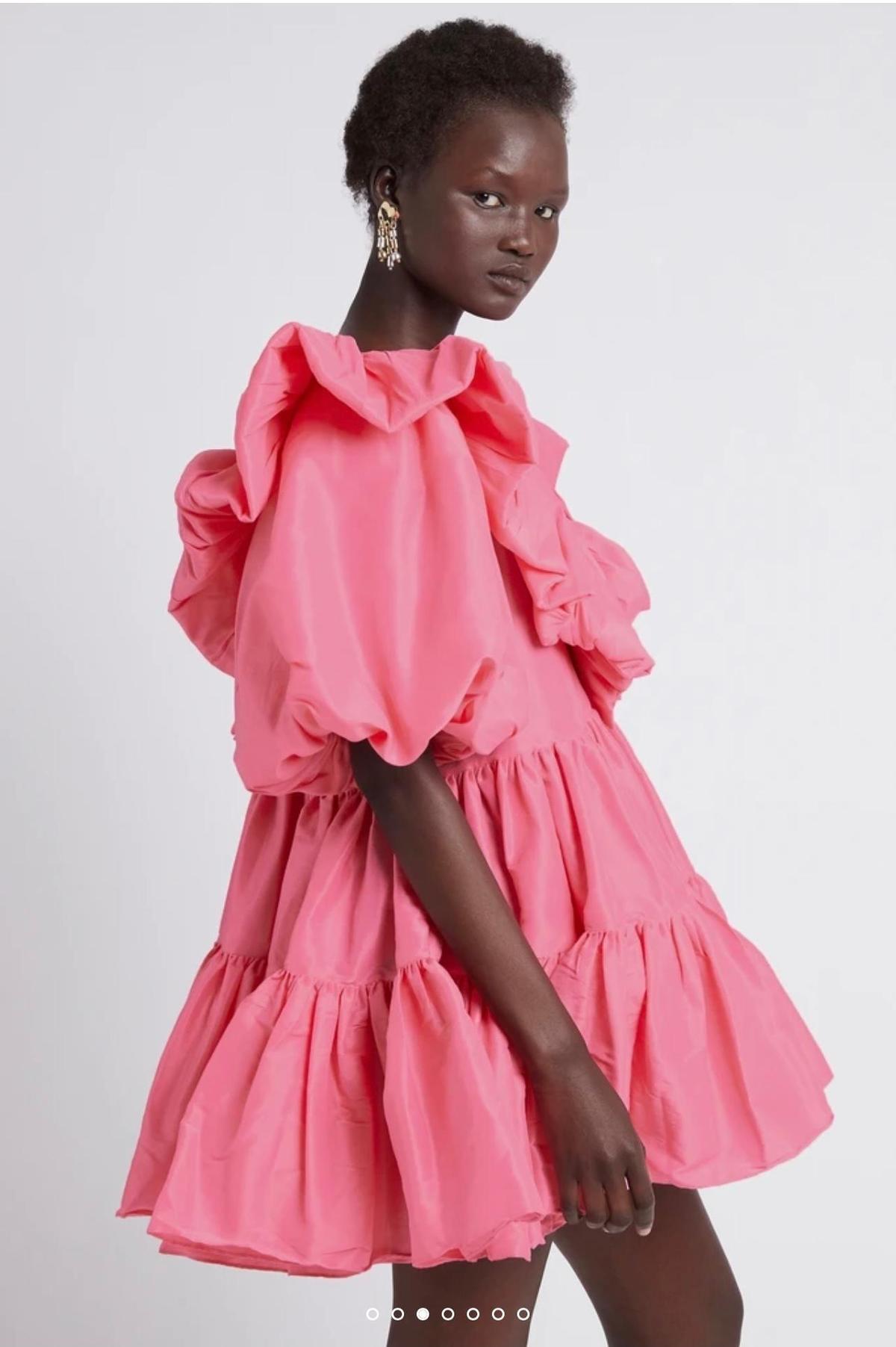 AJE - Solstice Ruffle Tiered Smock Dress photo 6