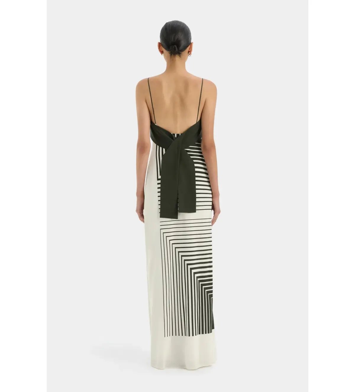 Sir The Label Leilana Slip Maxi Dress Garden Stripe Size 2/AU 10 photo 3