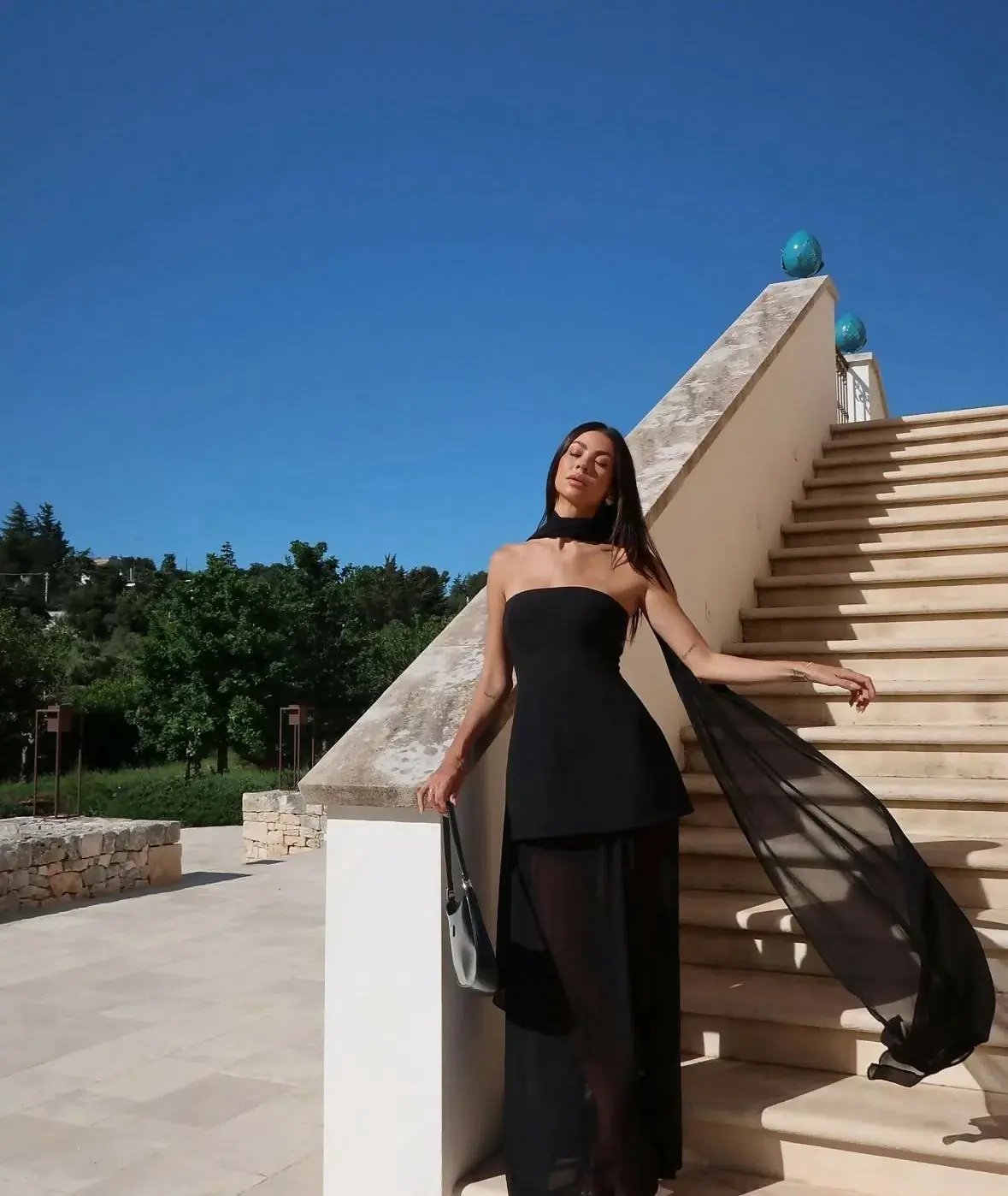 Sheike Marissa Dress in Black Size 8 photo 4
