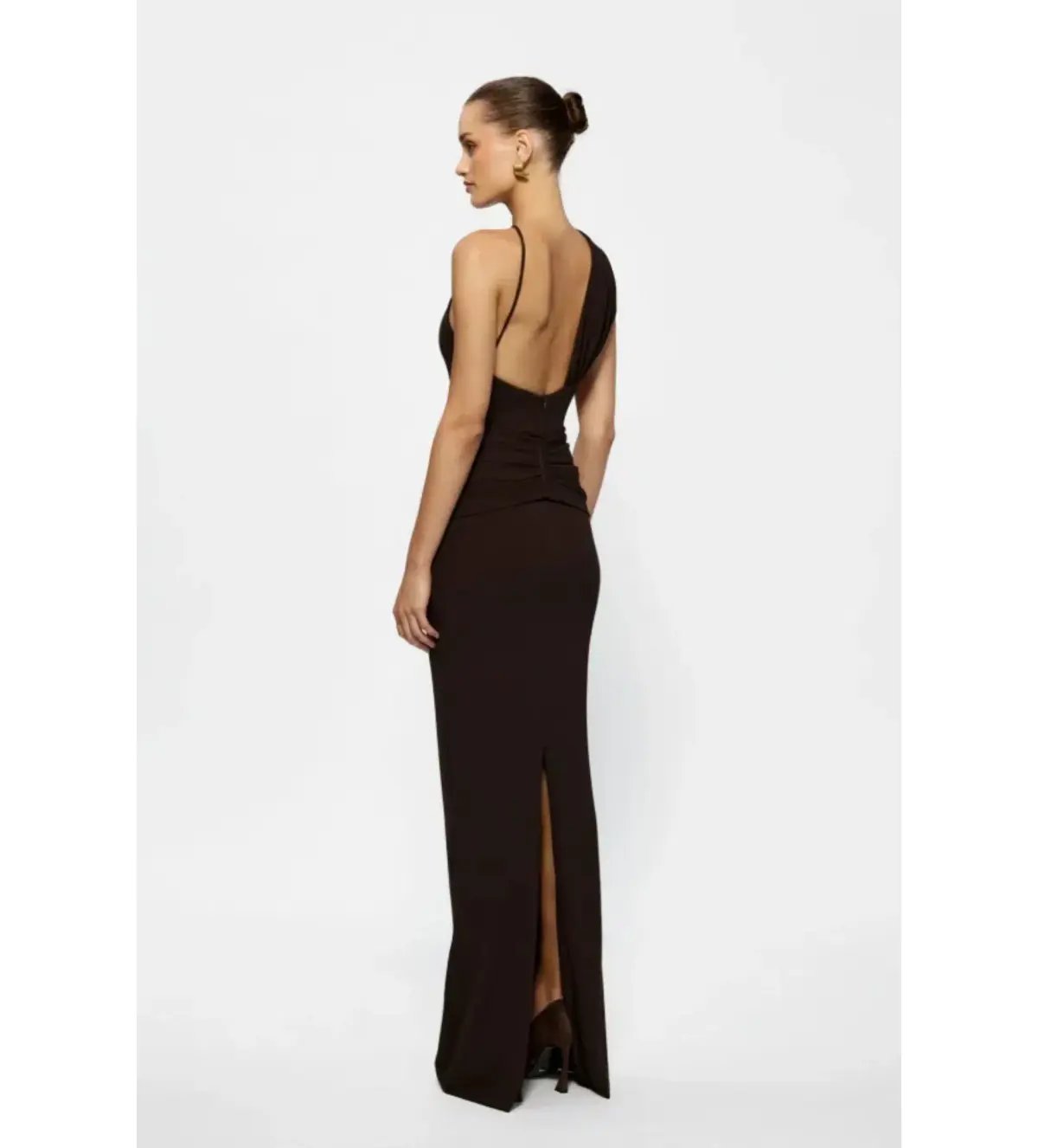 Effie Kats Greer Gown Brown Size 6 photo 3