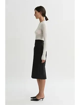 Willow Astrid Wool Pencil Skirt Black Size 6 photo 3