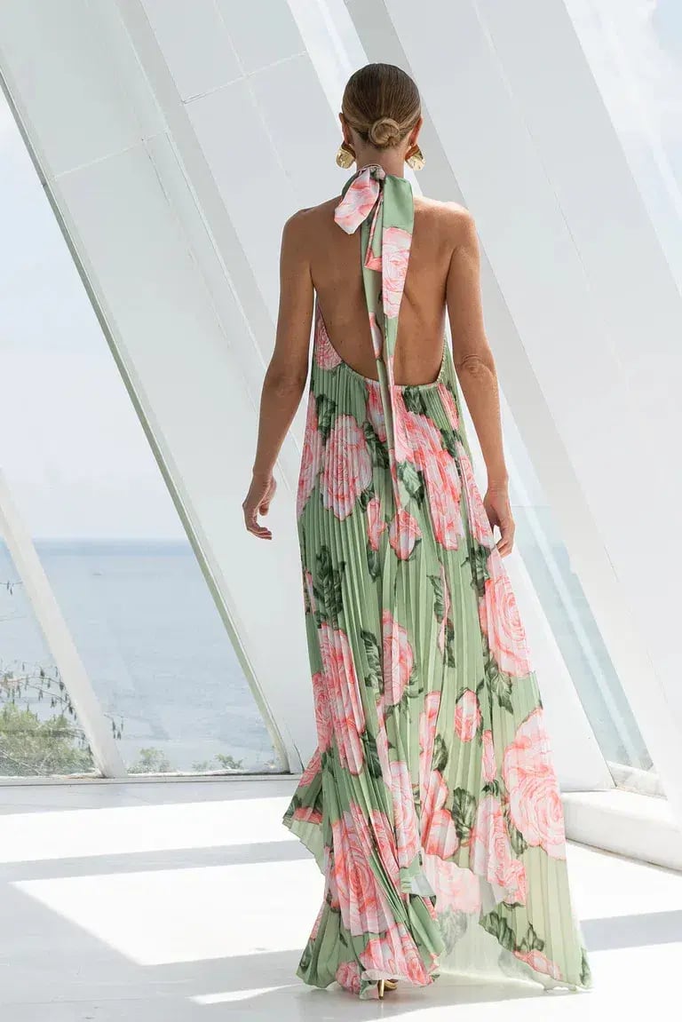 L'Idee Olympia Gown Midi Fleur Rose Size AU 10 photo 2