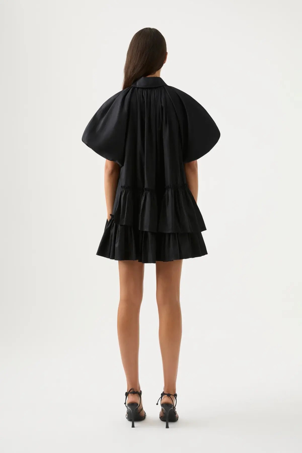 Effie Kats Martta Lace Dress Midi Black size 6 photo 19