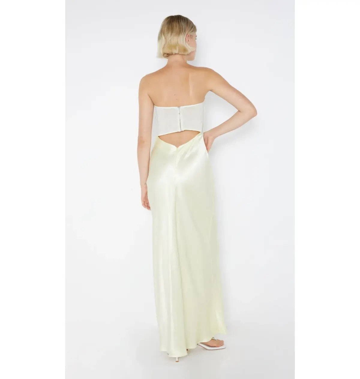 Bec & Bridge Halle Strapless Gown Yellow Size AU 8 photo 2