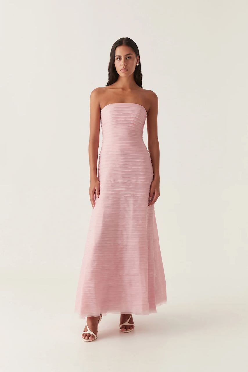 Aje Soundscape Maxi Dress - Chalk Pink photo 2
